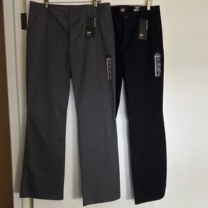 Set of two Lee Women’s Chinos in Charcoal and Jet Black